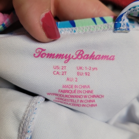 Tommy Bahama Jellyfish Print Ruffle One Piece Swimsuit - Picture 2 of 4